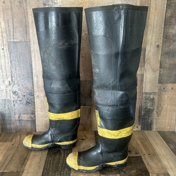 Ranger Firemaster Steel Toe Tall Fire Fighting Work Boots Mens 9 - Picture 4 of 12